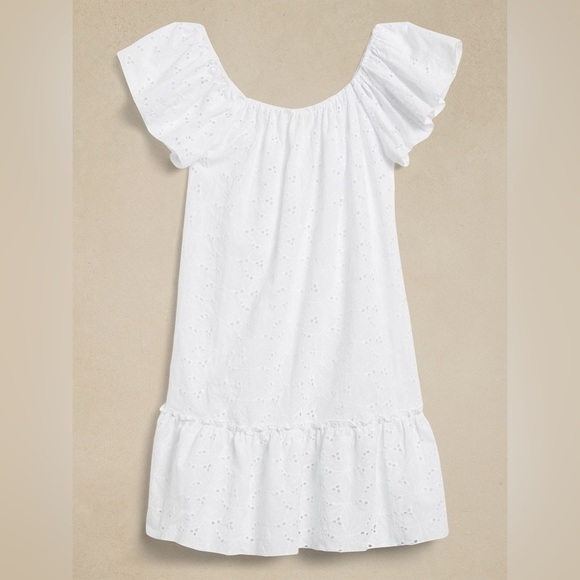 NWT Eberjey Sardinia Mini Dress Eyelet S - Picture 4 of 13